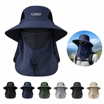 Wide Brim UPF 50+ Fishing Sun Hat with Chin Strap