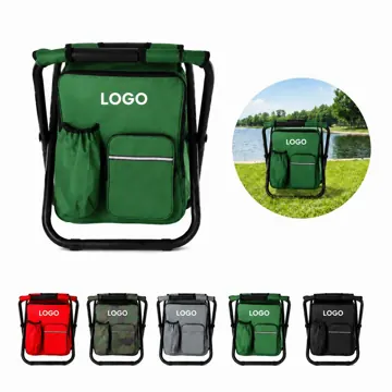 Insulated Cooler Backpack with Foldable Seat