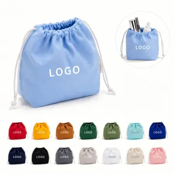 Cotton Canvas Drawstring Storage Bag for Organizing