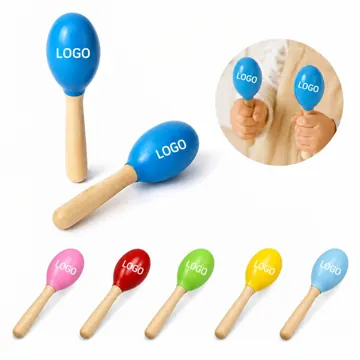 Mini Wooden Hand Percussion Maraca for Music Rhythm