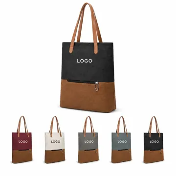 Versatile Canvas Shoulder Bag with Multi Compartments
