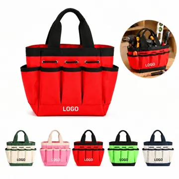 Water-Resistant Gardening Tool Organizer Tote Bag