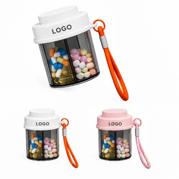 Compact Medicine Organizer Box with Secure Compartments