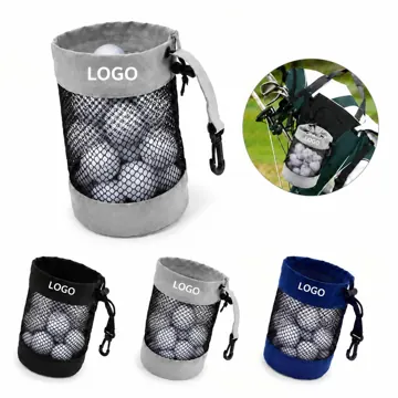 Drawstring Mesh Golf Accessory Pouch for Tees and Markers