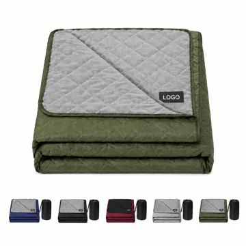 Waterproof Fleece Camping Blanket with Full Print