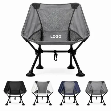 Foldable Camping Moon Chair with Padded Armrest