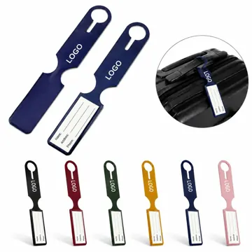 Traveler Bag Identifier with Secure Loop and Clear Window