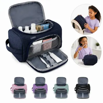 Spacious Zippered Stationery Organizer Case for Pens Pencils
