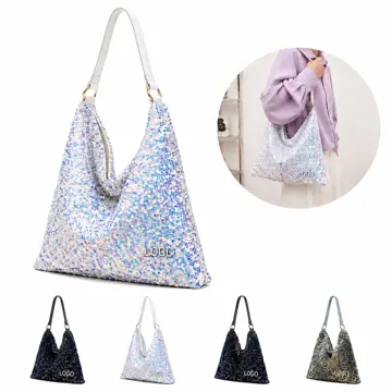 Sparkling Sequin Tote Bag for Daily and Evening Use