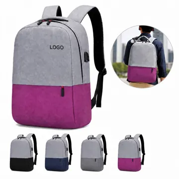 Water-Resistant Multi-Compartment Laptop Backpack with USB Port