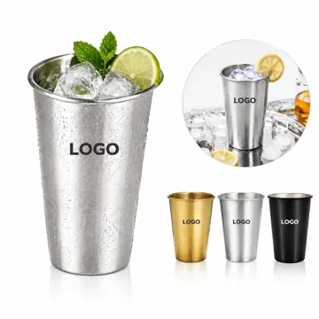 16 oz Reusable Stainless Steel Pint Cup