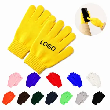 Conductive Fingertip Knit Winter Gloves for Touchscreens