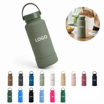 34 oz Insulated Stainless Steel Water Bottle Leak-Proof Lid