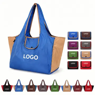 Compact Foldable Nylon Shopping Tote for Travel