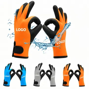 Waterproof Insulated Latex Work Gloves