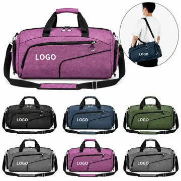 Water-Resistant Oxford Sports Duffel for Gym and Travel