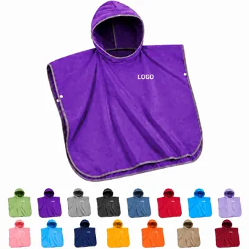 Kids Cotton Hooded Towel for Beach and Pool