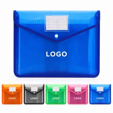 Clear PVC Snap Closure Document File Folder A4 Letter